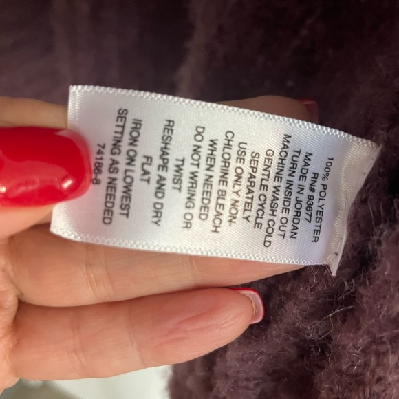 a.n.a Purple Comfy Cardigan Sweater in size Petite medium - Picture 5 of 5